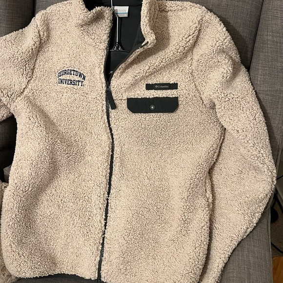 Columbia Jackets & Blazers - NWOT Georgetown Columbia Cozy Fleece Zip Up